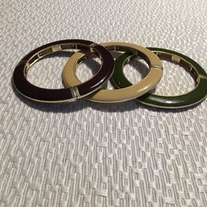 Lia Sophia Trio of Bangles signed Kiam Family.